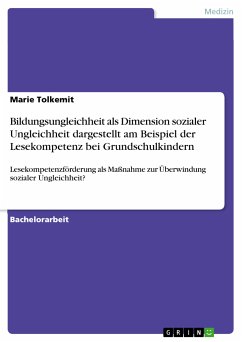 Bildungsungleichheit als Dimension sozialer Ungleichheit dargestellt am Beispiel der Lesekompetenz bei Grundschulkindern (eBook, PDF)