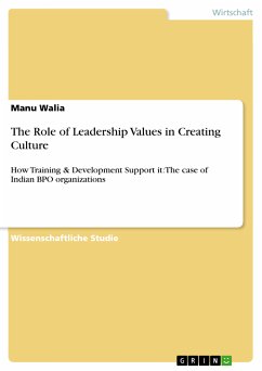 The Role of Leadership Values in Creating Culture (eBook, PDF)