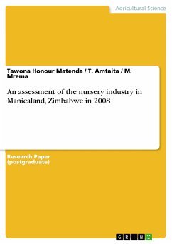 An assessment of the nursery industry in Manicaland, Zimbabwe in 2008 (eBook, PDF)