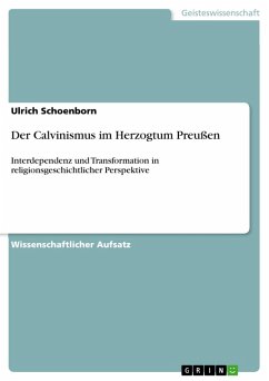 Der Calvinismus im Herzogtum Preußen (eBook, ePUB)