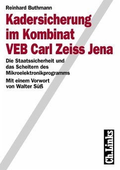Kadersicherung im Kombinat VEB Carl Zeiss Jena (eBook, PDF) - Buthmann, Reinhard
