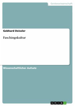 Faschingskultur (eBook, ePUB) - Deissler, Gebhard