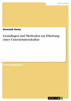 Grundlagen und Methoden zur Erhebung einer Unternehmenskultur (eBook, PDF) - Heinz, Dominik