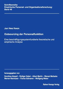 Cover Outsourcing der Personalfunktion (eBook, PDF)
