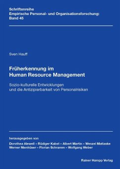 Früherkennung im Human Resource Management: Sozio-kulturelle Entwicklungen und die Antizipierbarkeit von Personalrisiken (eBook, PDF) - Hauff, Sven