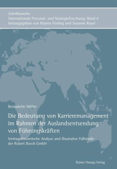 Die Bedeutung von Karrieremanagement im Rahmen der Auslandsentsendung von Führungskräften (eBook, PDF) - Müller, Bernadette