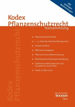 Kodex Pflanzenschutzrecht (eBook, PDF)