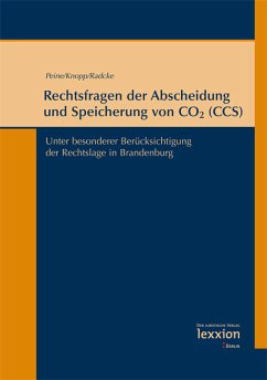 Rechtsfragen der Abscheidung und Speicherung von CO2 (CCS) (eBook, PDF)