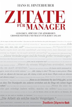 Zitate für Manager (eBook, ePUB) - Hinterhuber, Hans H.