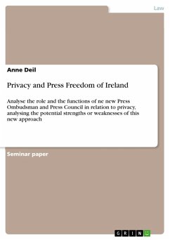 Privacy and Press Freedom of Ireland (eBook, PDF)