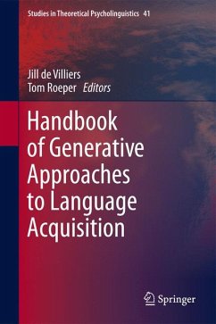 Handbook of Generative Approaches to Language Acquisition (eBook, PDF)