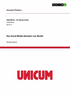 Das Social Media Desaster von Nestlé (eBook, PDF) - Pfleiderer, Alexandra