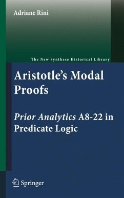 Aristotle's Modal Proofs (eBook, PDF) - Rini, Adriane