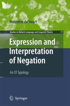 Expression and Interpretation of Negation (eBook, PDF) - de Swart, Henriëtte