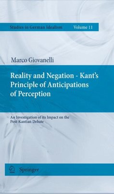 Reality and Negation - Kant's Principle of Anticipations of Perception (eBook, PDF) - Giovanelli, Marco