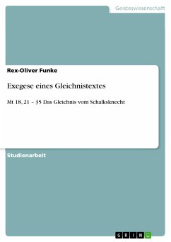 Exegese eines Gleichnistextes (eBook, ePUB)