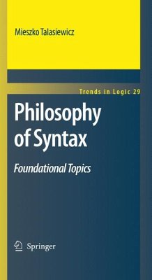 Philosophy of Syntax (eBook, PDF) - Talasiewicz, Mieszko
