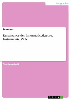 Renaissance der Innenstadt: Akteure, Instrumente, Ziele (eBook, ePUB)