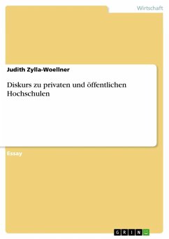Diskurs zu privaten und öffentlichen Hochschulen (eBook, ePUB) - Zylla-Woellner, Judith
