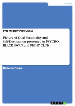Picture of Dual Personality and Self-Destruction presented in PSYCHO, BLACK SWAN and FIGHT CLUB (eBook, PDF)