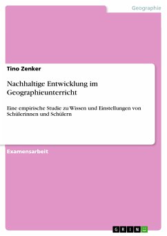 Nachhaltige Entwicklung im Geographieunterricht (eBook, PDF) - Zenker, Tino