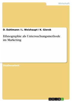 Cover Ethnographie als Untersuchungsmethode im Marketing (eBook, PDF)