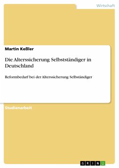 Die Alterssicherung Selbstständiger in Deutschland (eBook, PDF)