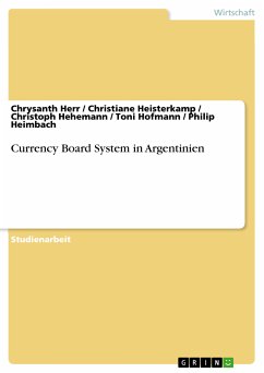 Currency Board System in Argentinien (eBook, PDF) - Herr, Chrysanth; Heisterkamp, Christiane; Hehemann, Christoph; Hofmann, Toni; Heimbach, Philip