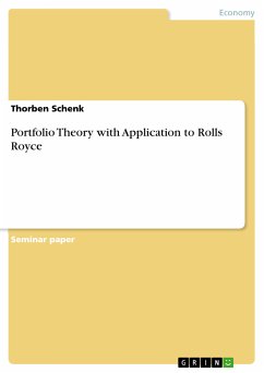 Portfolio Theory with Application to Rolls Royce (eBook, PDF) - Schenk, Thorben