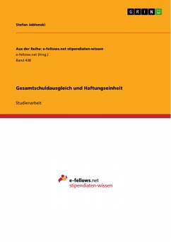 Gesamtschuldausgleich und Haftungseinheit (eBook, PDF) - Jablonski, Stefan