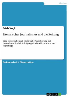 Literarischer Journalismus und die Zeitung (eBook, PDF) - Vogl, Erich