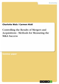 Controlling the Results of Mergers and Acquisitions - Methods for Measuring the M&A Success (eBook, PDF)