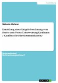 Ermittlung einer Entgeltabrechnung vom Brutto zum Netto (Unterweisung Kaufmann / Kauffrau für Bürokommunikation) (eBook, PDF)