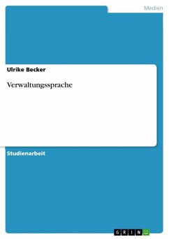 Verwaltungssprache (eBook, ePUB) - Becker, Ulrike