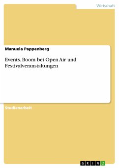 Events- Boom bei Open Air und Festivalveranstaltungen (eBook, ePUB) - Pappenberg, Manuela
