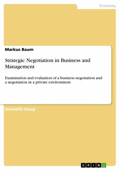 Strategic Negotiation in Business and Management (eBook, PDF)