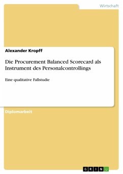 Die Procurement Balanced Scorecard als Instrument des Personalcontrollings (eBook, PDF)