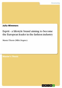Esprit - a lifestyle brand aiming to become the European leader in the fashion industry (eBook, PDF)