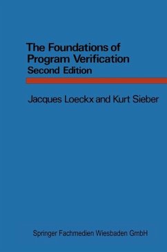 The Foundations of Program Verification - Sieber, Kurt