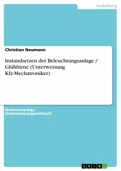 Instandsetzen der Beleuchtungsanlage / Glühbirne (Unterweisung Kfz-Mechatroniker) (eBook, PDF) - Neumann, Christian