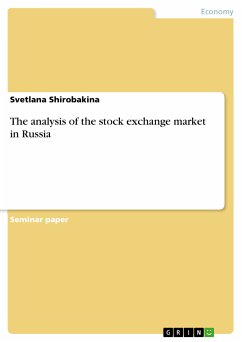 The analysis of the stock exchange market in Russia (eBook, ePUB) - Shirobakina, Svetlana