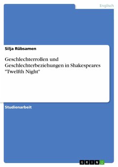 Cover Geschlechterrollen und Geschlechterbeziehungen in Shakespeares 