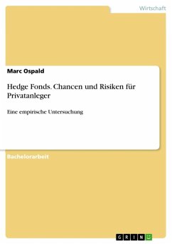 Hedge Fonds: Chancen und Risiken für Privatanleger - Eine empirische Untersuchung (eBook, ePUB) - Ospald, Marc