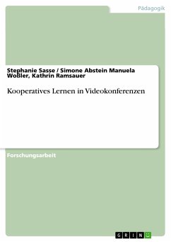 Kooperatives Lernen in Videokonferenzen (eBook, PDF) - Sasse, Stephanie; Manuela Woßler, Kathrin Ramsauer