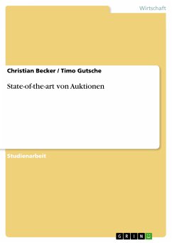 State-of-the-art von Auktionen (eBook, PDF)