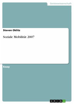Soziale Mobilität 2007 (eBook, PDF) - Oklitz, Steven