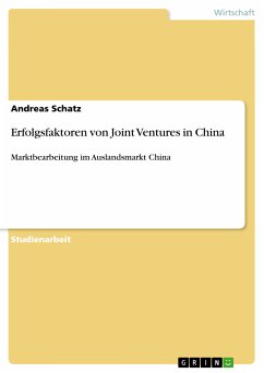 Erfolgsfaktoren von Joint Ventures in China (eBook, PDF)