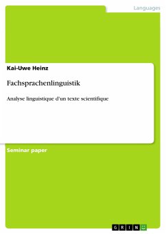 Fachsprachenlinguistik (eBook, PDF)