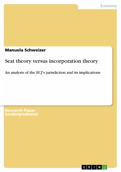 Seat theory versus incorporation theory (eBook, PDF) - Schweizer, Manuela