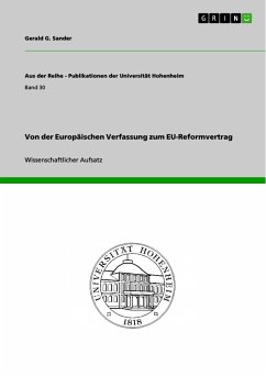 Von der Europäischen Verfassung zum EU-Reformvertrag (eBook, ePUB)